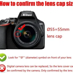 MOSTOS ; Brings Superior 55mm Lens Cap for AF-P DX NIKKOR 18-55mm f/3.5-5.6G VR Lens for Nikon D7200Lens Cap image 3