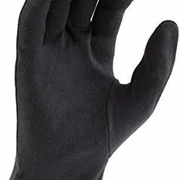 rai Black Cotton Riding Gloves image 3