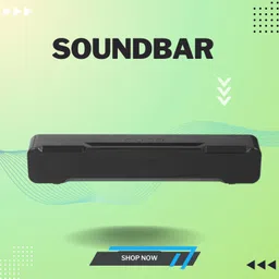 SYARA 20W Bluetooth Soundbar with 4 Hours Wireless Playback Bluetooth Speakers6SQ375 20 W Bluetooth Soundbar image 1