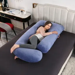villagers LUXURY Microfibre Solid Pregnancy Pillow Pack of 1-picture-28