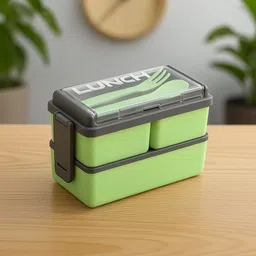 vrajpolyplast Lunch Boxes for Office Men Leak Proof 3 Compartment Lunch Box Reusable Microwave 3 Containers Lunch Box-picture-16