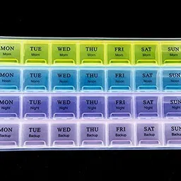 ravariya 28 DAYS Pill Medicine Organizer Reminder Storage Box Pill Box image 1