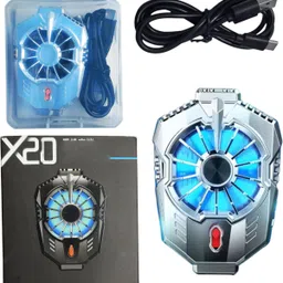INSTRA Best Selling X20 Mobile Gaming Semiconductor Cooling Back Clip LED 1 Fan Ergonomic Cooling Pad with Adjustable Height-image-88
