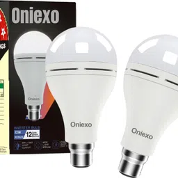 oniexo Pack of 2 – 12W Rechargeable Emergency Lighting Solution 4 hrs Bulb Emergency Light-picture-28