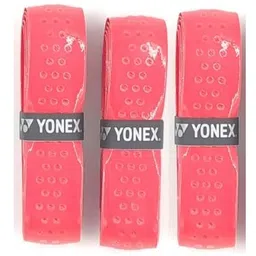 YONEX Aerocush 9900 Badminton Grip (Pack of 3) Red image 1