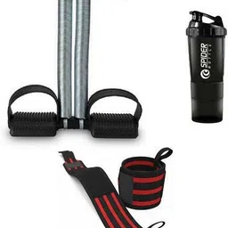 fitfun DOUBLE SPRING TUMMY TRIMMER WITH PROTEIN SHAKER AND WRIST BAND Fitness Accessory Kit Kit-picture-18