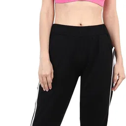 clothina Pack of 2 Women Solid Black, White Track Pants image 5
