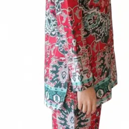 spk fab Women Viscose Rayon Kurti Palazzo Set image 3