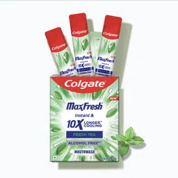 colgate MaxFresh Antibacterial Mouthwash Sachet Stick Travel Daily Freshness 24pc x12ml - Fresh Tea-picture-10