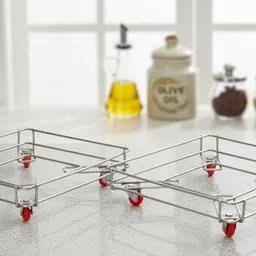 rbgiit Stainless Steel Kitchen Trolley image 1