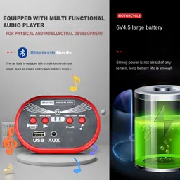 vihu Outdoor_Ninja Ev Bike Battery Operated Musical Toy image 2