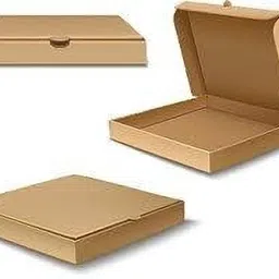malani stores Pizza Box Craft Paper 3ply corrugated brown pizza box size :-8X8X1.5 inch Packaging Box image 3