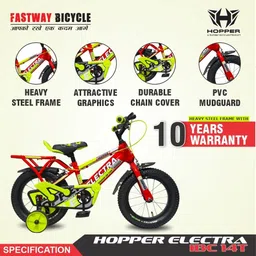 hopper Electra IBC 14T Kids Cycle |Bicycle for Boys & Girls 3-5Years| 85% Pre-Assembled 14 T (inch) Road Cycle image 5