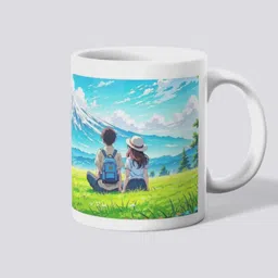 makekart Anime Couple Mountain View |Ceramic Coffee Cup Ceramic Coffee Mug-picture-37