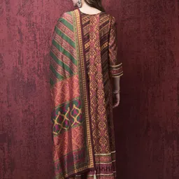 shree - she is special Printed Liva Stitched Flared/A-line Gown image 2