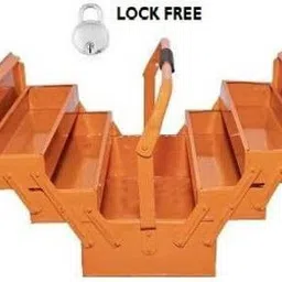 solitaire Free Lock Tool Box With Handle For Home Garage 5 Compartments 4 Trays High Grade Free Lock Tool Box With Handle For Home Garage 5 Compartments 4 Trays High Grade Tool Box with Tray-picture-13