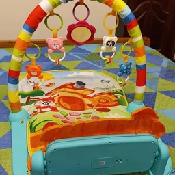 bbg FK_Soft Cotton Baby Gym with Piano Keys, Music, Rattles & Toy Arch-picture-30