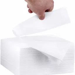 mg Super delux paper napkin (1000 Napkins) Pack of 10 White Paper Napkins image 2