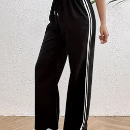 anjelik Women Regular Fit Black Lycra Blend Trousers image 3