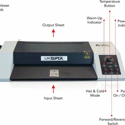 VMS Professional LM Super Heavy Duty Hot & Cold A3 Lamination / Laminating Machine 12.7 inch Lamination Machine image 3