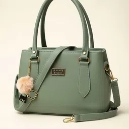 crazy katch Women Green Hand-held Bag-picture-13