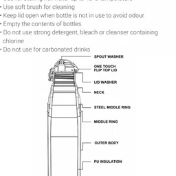 milton Kool Stunner 600 Insulated School Kids Bottle with Inner Steel, 520 ml Bottle image 4