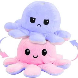 mhk REVERSIBLE OCTOPUS Stuffed Soft Toy for Kids, Children Playing(Multicolor) - 18 cm image 4