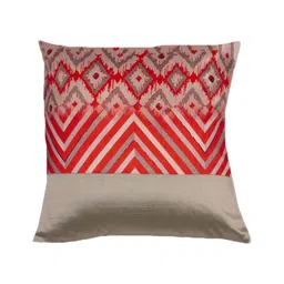 Multicolor Textured Cotton 16 x 16 Inches Cushion Covers (Pack of 3) by Zeba image 2