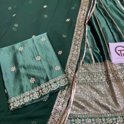 bherva tex Embroidered Semi Stitched Rajputi Poshak image 5