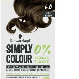 schwarzkopf Simply Colour Permanent Hair Colour For 100% Grey Coverage - 6.00 Light Brown , 6.00 Pecan Tart-picture-25