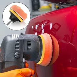 sk soppy Car Polishing Pad Kit for Drill | Foam Buffing Pads with Adapter & Backer Plate, Car Buffer Polisher Kit, Drill Adapter, Suitable For Car Waxing And Polishing Plastic Polisher image 3