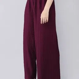 highstyles Women Regular Fit Purple Lycra Blend Trousers image 4