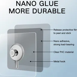 goodsuu Chrome Shower Rod Hook image 2