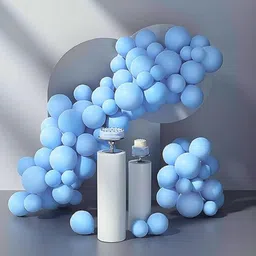 giftzadda Solid Blue Pastel Balloons 50pcs for Birthday Anniversary Party Decoration Balloon-picture-17