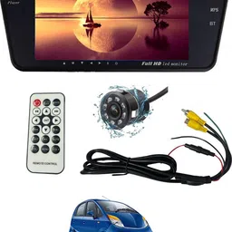 maties 7Inch Rearview Monitor Mirror Screen With Touchbutton&Rearview Parking Camera155 Black LCD-picture-18