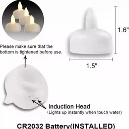 manticore Flameless Sensor Waterproof Lamp Float On Water Led Plastic Floating Tea Lights Candle image 2