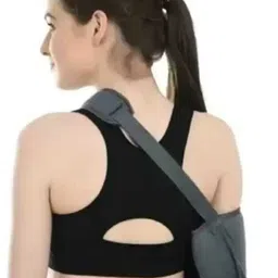 brijj helth care Adjustable Arm With Thumb Holder Fracture Pain Relief & Recovery (Grey) Hand Support image 2