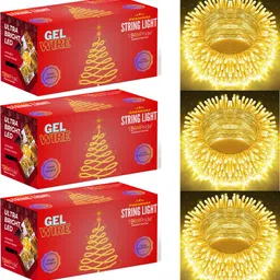 techpride 40 LEDs 11 m Yellow Steady String Rice Lights-picture-28