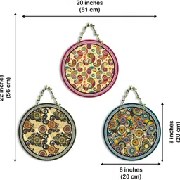 jhoomar bazaar Wall Hanging Decorative Item Pack of 3 image 2