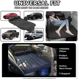 dharu Black Inflatable-Bed DN214 Universal Fit Car Inflatable Bed Car Inflatable Bed image 3