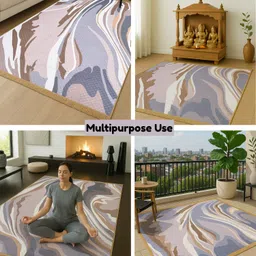 flipkart smartbuy Brown Polyester Carpet image 3