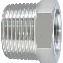 nalkaar Brass Hex Pipe Bushing Reducer Adapter – 3/4-Inch Male x 1/2-Inch Female Thread Faucet Spindle image 2