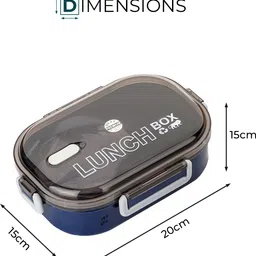 craftlayout FMS Lunch Box for Kids & Adults for School, Office, Travel & Snacks 1 Containers Lunch Box image 2