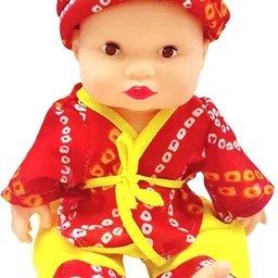 rpc99 Real Natural Looking Rajsthani baba baby Boy for kids - 22 cm image 1