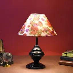 Multicolor Shade Table Lamp With Metal Base By Foziq image 1
