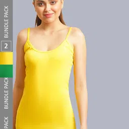 FBAR Pack Of 2 Pure Cotton Long Camisoles-picture-41