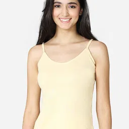 VStar Women Beige Colored Solid Pure Combed Cotton Camisole-picture-24