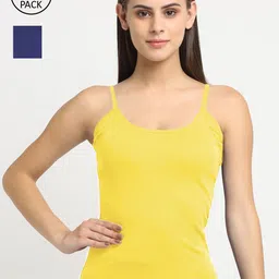 Friskers Women Pack Of 2 Solid Cotton Camisoles-image-52