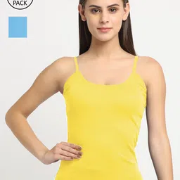 Friskers Women Pack Of 2 Solid Cotton Camisoles-picture-34