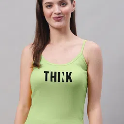 FBAR Typography Printed Skin Friendly Cotton Camisoles image 1